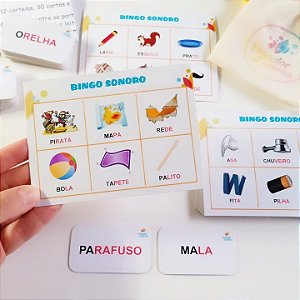 Bingo Infantil Jogo Palavras Atividade Educativa P/ Criança