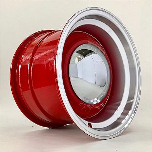 Roda Smoothie Vermelha borda Diamantada aro 15 / Tala 10 / Furação 6x139,7