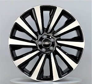 Roda Raw Range Rover SV Preta Diamantada Aro 22x9 / 5 Furos (5x108)