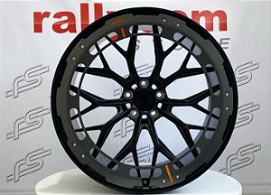 Jogo de Roda McLaren Preto Disco Grafite 5x112 - 20x9 e 21x11,5 Offset 30 e 25