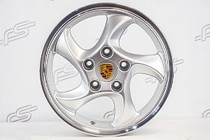 Roda Porsche Cup Aro 17 Prata Tala 6 / 5 Furos (5x130)