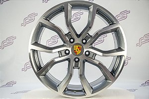 Jogo De Rodas Porsche Cayenne Grafite 5x130 - 21x9,5