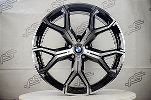 Jogo de Rodas Bmw X-6 M Preto Diamantado 5x112 - 20x9