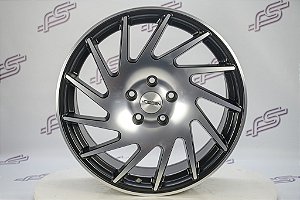 Jogo De Rodas Presenza Vossen Preto Diamantado 5x112 - 18x8