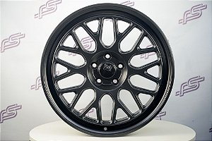 Jogo De Rodas Ride Wheels Los Angeles Preto Semi-Brilho 5x112 - 19x8,5