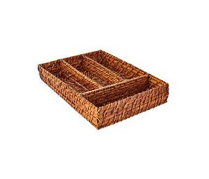 Porta Talher em Rattan 25x34x7cm