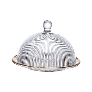 Queijeira Vdo Graffiato 20 cm borda Dourada