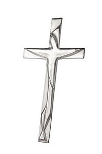 Crucifixo em Alumínio Fundido 50 x 26 x 1cm