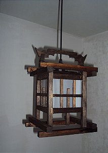 Lustre de teto luminária oriental japonês