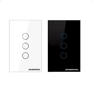 Interruptor Inteligente Wi-Fi NovaDigital 3 Botões Original
