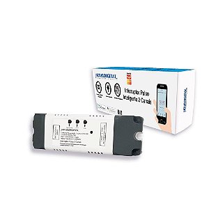 Interruptor Pulso Inteligente Wifi 2 Ch 433MHz NovaDigital