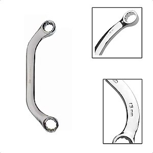 Chave Meia Lua Estrela Flex Starter 11 e 13mm Cromo Vanádio