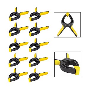 Kit 10 Grampos Sargento Multiuso P/ Marceneiro 3 Pol. 75mm