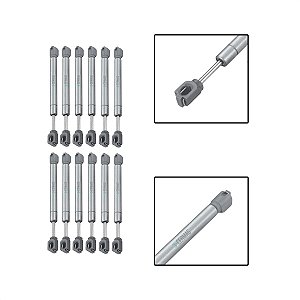 12 Amortecedor Porta Armário Pistão Gás 120N Capacidade 12Kg