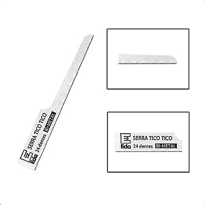 Kit 15 Lâminas Serra Tico-tico Pneumática 24 Dentes
