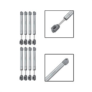 8 Amortecedor Porta Armário Pistão Gás 150N Capacidade 15Kg