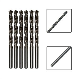 Kit 6 Brocas Paralelas De Aço Rápido HSS 5,0mm