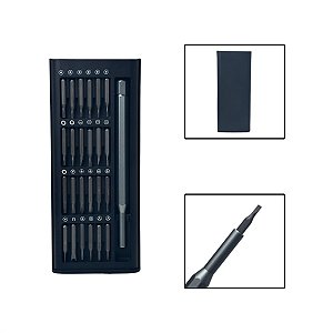 Kit Estojo Com Chaves De Precisão Pontas Magnéticas 25 Peças