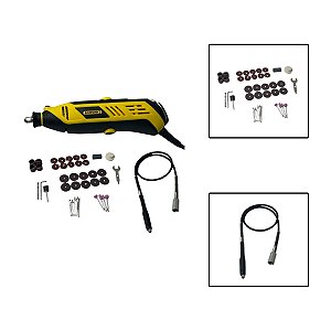 Kit Retífica Elétrica 220V Profissional Com 43 Peças