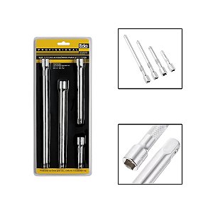 Jogo De Acessórios Extensões Para Soquete Encaixe 3/8" 4 Pçs