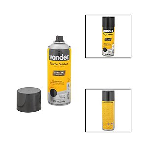Tinta Spray Uso Geral Preto Brilhante 350ml