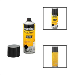 Tinta Spray Uso Geral Preto Fosco 350ml
