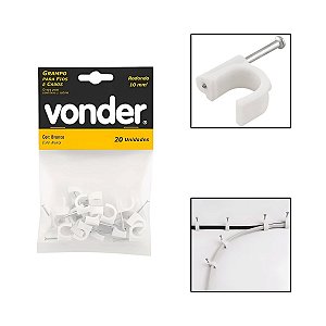 Grampos Para Fios 10 MM² Redondo 20 Unidades