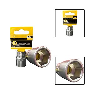 Soquete Sextavado Crv 1/2" 18mm Fosco