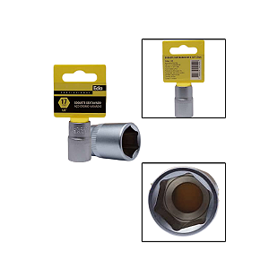Soquete Sextavado Crv 1/2" 17mm Fosco