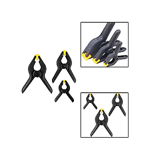 Grampo Multiuso Jogo C/ 3 Pçs 2" 3" e 4"