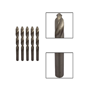 Kit 5 Brocas Paralelas Aço Rápido HSS 13/32"