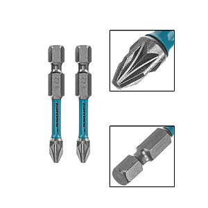 Ponta Bits Torcao Pz2 Aco 50mm Impacto 2 Pecas