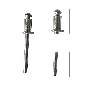 Rebites De Repuxo Aluminio 4.8 X 8mm 50 Pçs