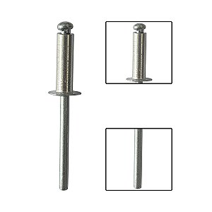 Rebites De Repuxo Aluminio 4 X 14mm 50 Pçs