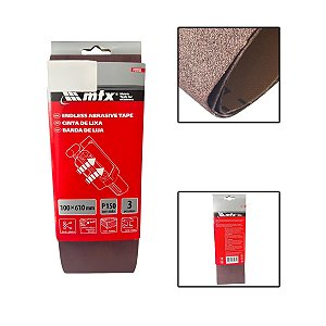 Cinta De Lixa 100 X 610mm 150 Graos 3 Pçs