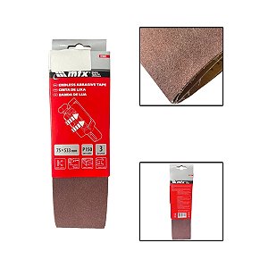 Cinta De Lixa 75 X 533mm 150 Graos 3 Pçs