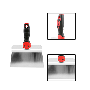 Espatula Betumadeira Lisa Aco Inox  200mm