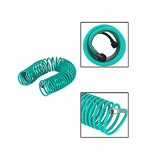 Mangueira De Ar Espiral Encaixe Rosca 1/4" NPT 10M