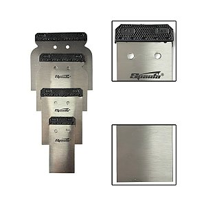 Jogo Aplicador De Massa Espatula Aco 4 Pçs 50 80 100 120mm