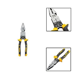 Alicate Multifunçao P/ Eletricista 8.1/2" Isolado Ate 1000V