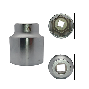 Soquete Encaixe Sextavado 3/4" Curto 50mm Cromo Vanadio
