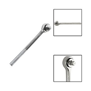 Chave Catraca Reversível Para Soquete de 3/8” Cromo Vanádio