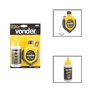 Carretel 30M Linha com Giz Azul Para Drywall