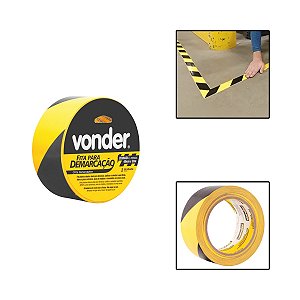 Fita De Demarcação Zebrada 48mm X 30 M