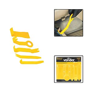 Jogo De Espátulas Automotivas De Nylon Com 5 Peças