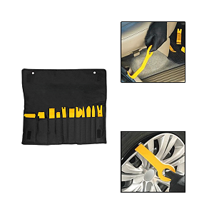 Jogo De Espátulas Automotivas De Nylon Com 11 Peças