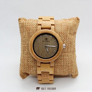 Relógio Matt F Madeira Neat Slim