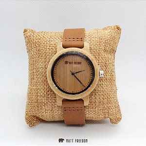 Relógio Matt F Madeira Rustic Slim