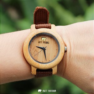 Relógio Matt F Madeira Lilac Slim