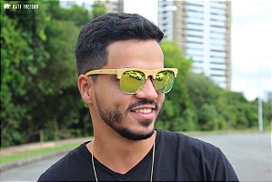 Óculos de Sol Matt F Madeira Bauru